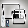 Люстра SONNE 90W 4S APP чорна Luminaria 3000-6500К 9000Lm керована світлодіодна LED з пультом ДУ IP20 525х525х115мм, фото 10