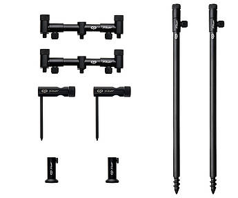 Набір стійок із буз-барами для двох вудлищ Carp Pro Rondel 2 Rods Stand Kit