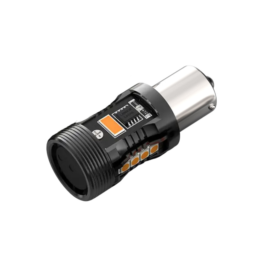 Автолампа LED BSmart BS7 1156 PY21W BAU15S Жовтий поворот 12V Canbus