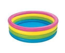 Басейн надувн. 57422 "Веселка" коло, 3сек, реф.дно (3+ років) рем комплект, у кор 147 * 33 см, фото 1