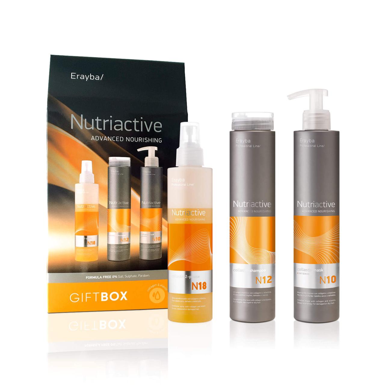Набір для догляду за волоссям Erayba Nutriactive (N12 250 мл + N10 250 мл + N18 200 мл)