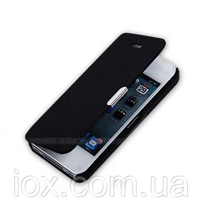 Чорний чохол-книжка для Iphone 6/6S на магнітній застібці