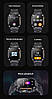Смарт годинник LIGE Strong Gear black (ліхтарик, компас, тонометр, пульсоксиметр, дзвінки) 2 ремінці, фото 4