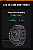 Смарт годинник LIGE Strong Gear black (ліхтарик, компас, тонометр, пульсоксиметр, дзвінки) 2 ремінці, фото 7