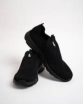 Чоловічі літні кросівки мокасини дихаючі Puma Black чорні, фото 3
