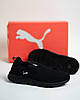Чоловічі літні кросівки мокасини дихаючі Puma Black чорні, фото 9