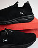 Чоловічі літні кросівки мокасини дихаючі Puma Black чорні, фото 10