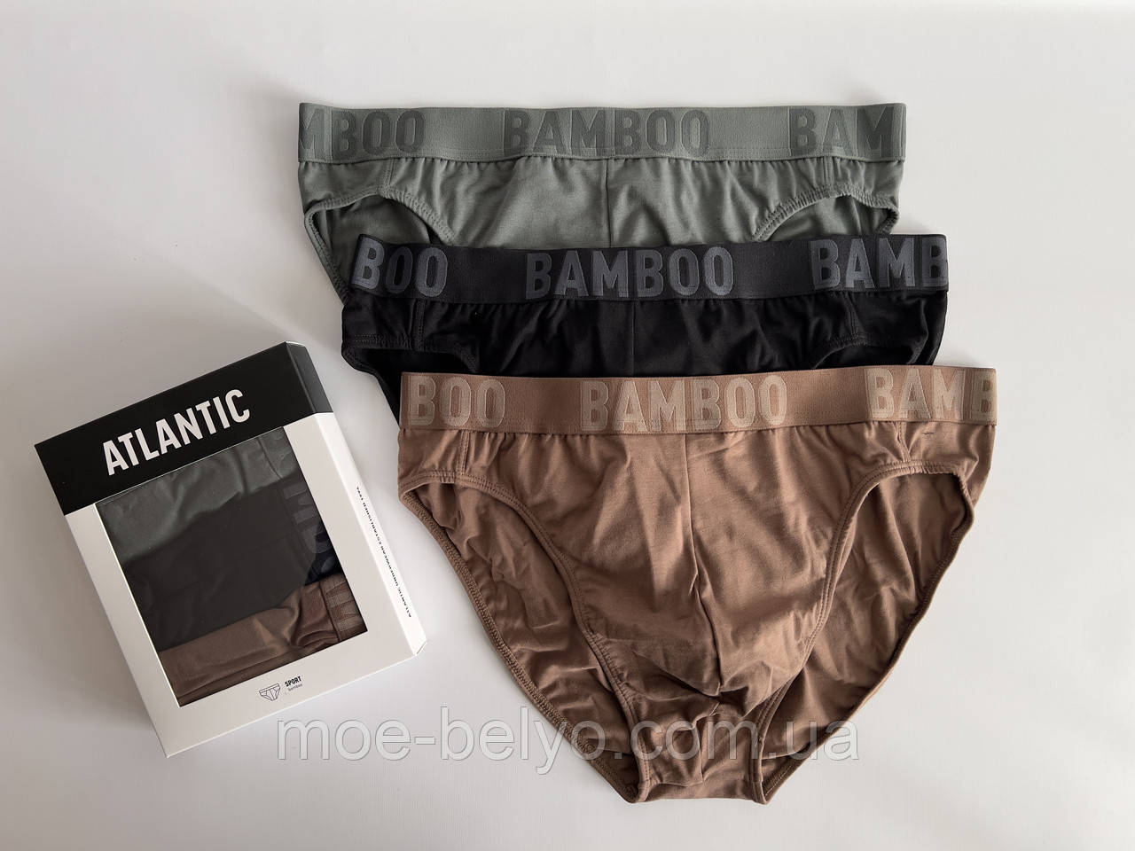 Чоловічі труси сліпи atlantic 3MP-199 бамбук