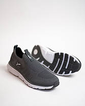 Чоловічі літні кросівки мокасини дихаючі Puma Graphite сірі, фото 6
