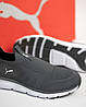 Чоловічі літні кросівки мокасини дихаючі Puma Graphite сірі, фото 11