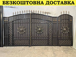 Ворота ковані з каліткою
