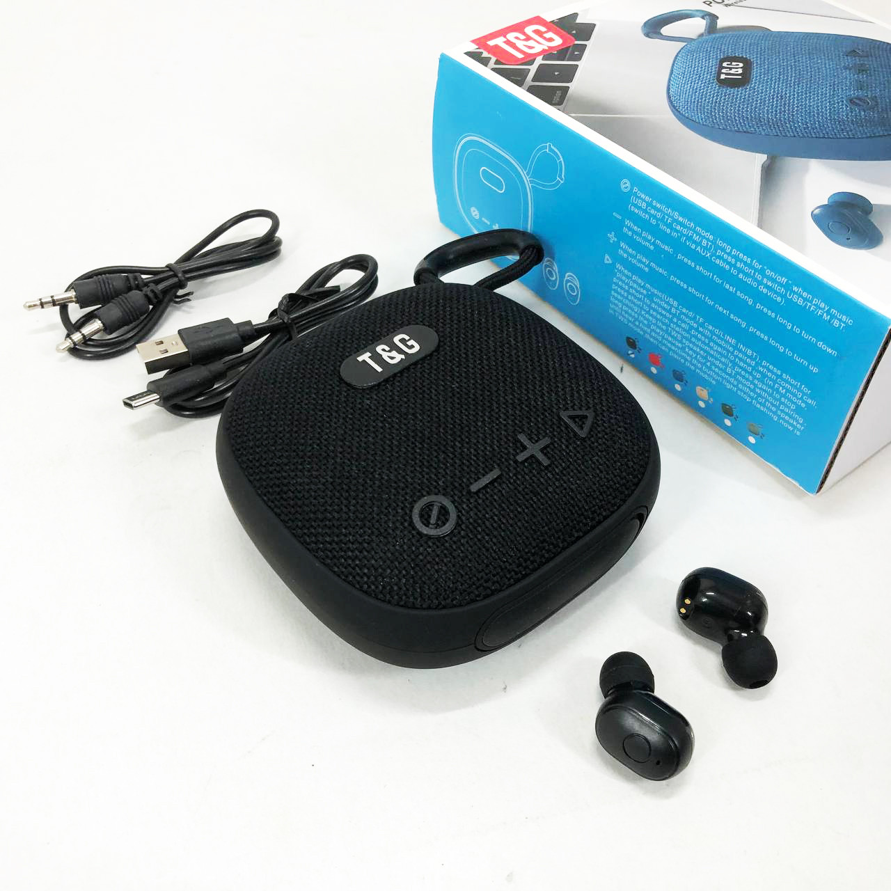 Колонка-Bluetooth із навушниками TG813. Колір: чорний, фото 1
