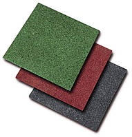 Гумова плитка плитка 500×500×20мм для тренажерних залів і залів кроссфіту