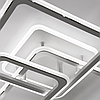 Люстра SONNE 90W 4S APP біла / хром Luminaria 3000-6500К 9000Lm керована світлодіодна LED з пультом ДУ IP20 525х525х115мм, фото 6