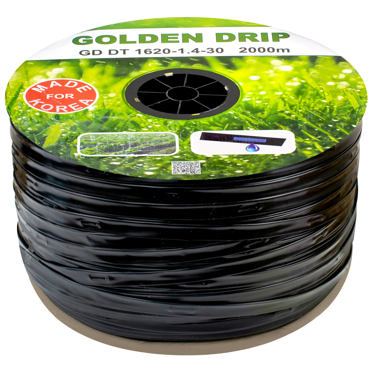 Стрічка для крапельного поливу еміттерна Golden Drip 8 mil крок 20 см на метраж