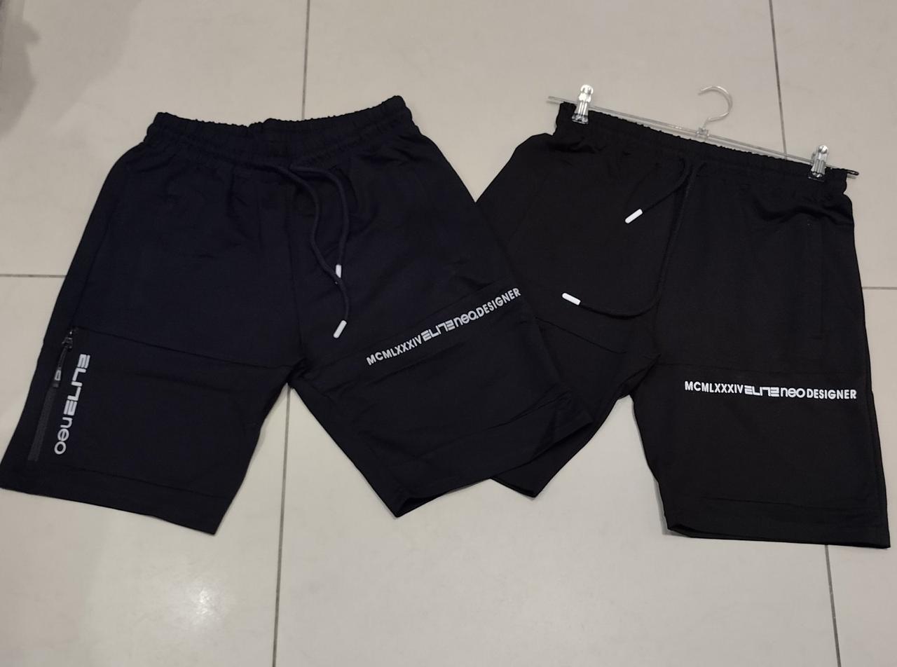 Чоловічі спортивні шорти в чорному кольорі, фото 1