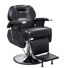 Крісло барбера "МАКС" перукарське чоловіче крісло з підголівником Barber Shop крісла для барбершопа