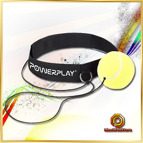Файтбол PowerPlay 4319 – рефлекторний м'яч на шнурку для тренувань реакції, координації та швидкості удару, фото 1