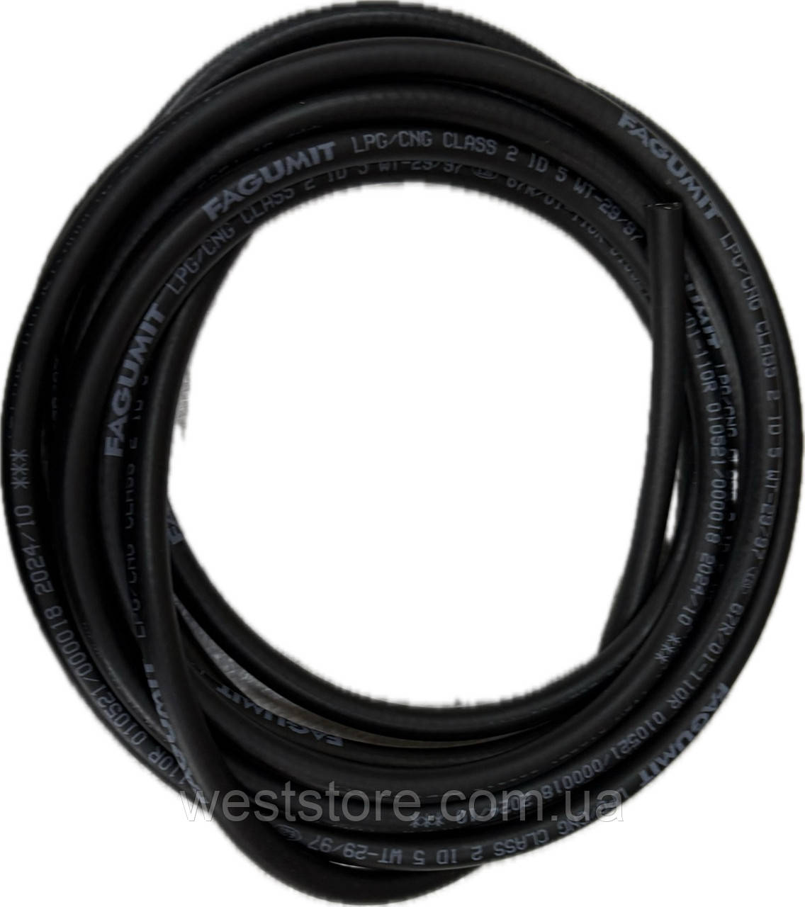 Газовий шланг ГБО Fagumit LPG/CNG 5 мм (внутрішній діаметр ID 5 мм), фото 1