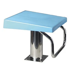 Тумба стартова Іспанія AISI-304, висота 400 мм, платформа поліестер і скловолокно протиковзка 500х500 мм.