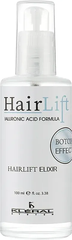 Еліксир для відновлення волосся з гіалуроновою кислотою Kleral System Hair Lift Hyalironic Acid Formula Elixir 100 мл