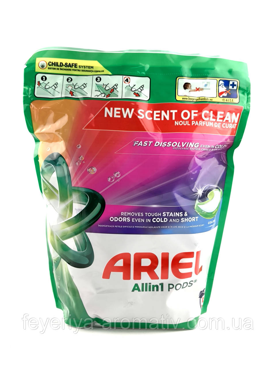 Капсули для прання кольорових речей Ariel Allin1 PODS Color 50 шт, фото 1
