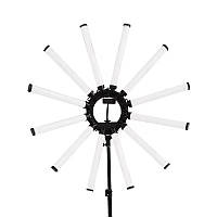 Безтіньова лампа для підлоги HD-180X (12 лампочок) для освітлення (+тримач для телефону), 180Вт