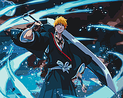 Картина за номерами Бліч Ічіго Bleach Ichigo Kurosaki 40х50 см PN B IK