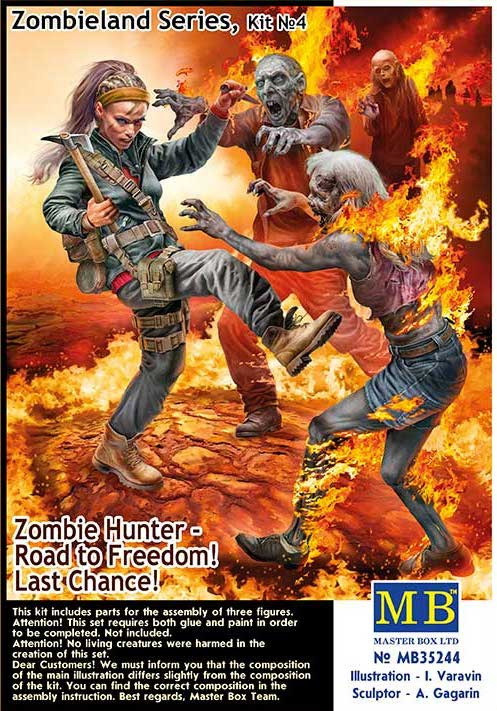 Пластикова модель 1/35 Master Box 35244 Зомбіленд набір №4 Останій шанс