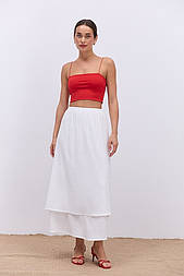 Жіноча довга лляна спідниця на літо