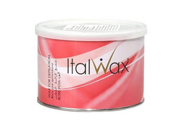 Віск у банці для депіляції Рожевий (троянда), ItalWax, 400 мл