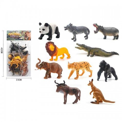 Набір тварин Q 203-9 (60) 10 штук, “Дикі тварини”, в пакеті, фото 1
