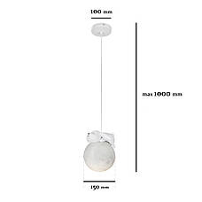 Дитяча підвісна люстра-світильник "Кролик" для дитячої (82-150-1 RB), фото 3