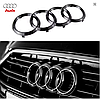 Передня емблема решітки радіатора AUDI (Ауді) 281*99 мм Хром, фото 10