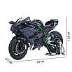 Модель мотоцикла мінікопія Kawasaki Ninja H2R створена в масштабі 1:9, фото 6