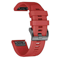Силіконовий ремінець Primo для годинника Garmin Fenix 7 / Fenix 7 Pro / Fenix 8 47mm / Fenix E - Red
