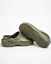 Чоловічі крокси сабо Crocs Baya Clog 10126-309 Army Green зелені, фото 4