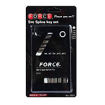 Набір кутових ключів Spline M5-M12 5 од. FORCE 5501 F, фото 5