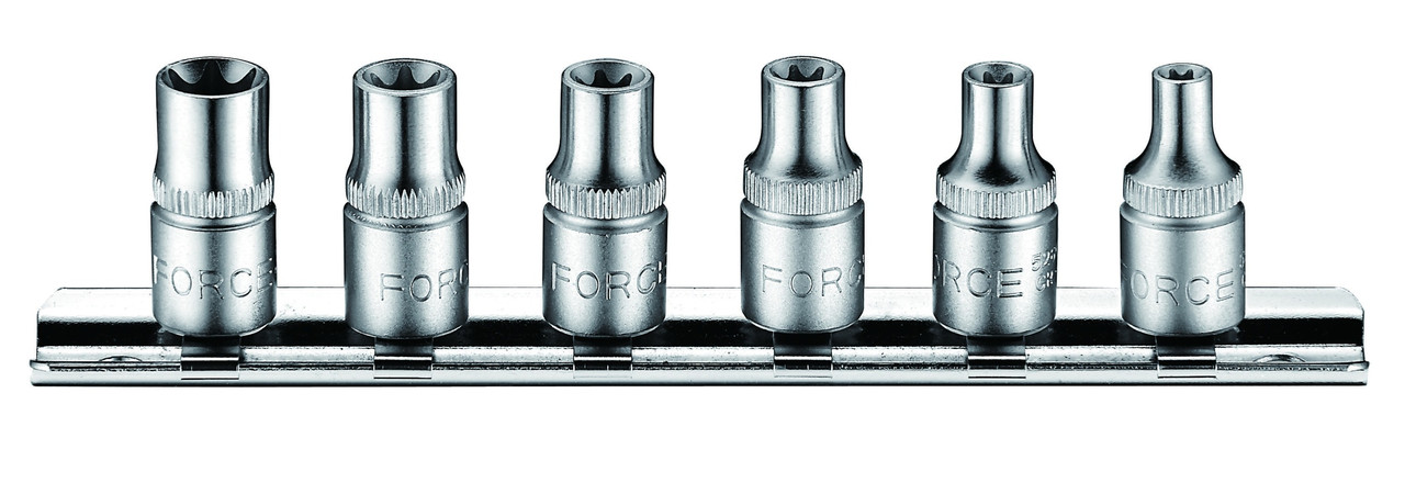 Набір головок Е-профіль Torx 1/4» (E4-E10) 6 од. FORCE 2062S F