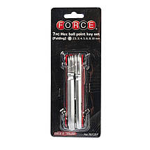 Набір шестигранників складних 2,5-10 мм FORCE 5072BF F, фото 4