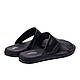 Чоловічі шкіряні літні шльопанці-сланці E-Series Black. Літні чоловічі ляпаси. Чоловіче взуття, фото 3
