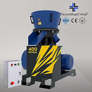 Гранулятор для корму GRAND-400 PRO(45 кВт.) матриця з отворами на 2 мм.