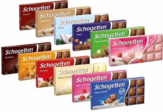 Шоколад Schogetten 100 гр 15 шт