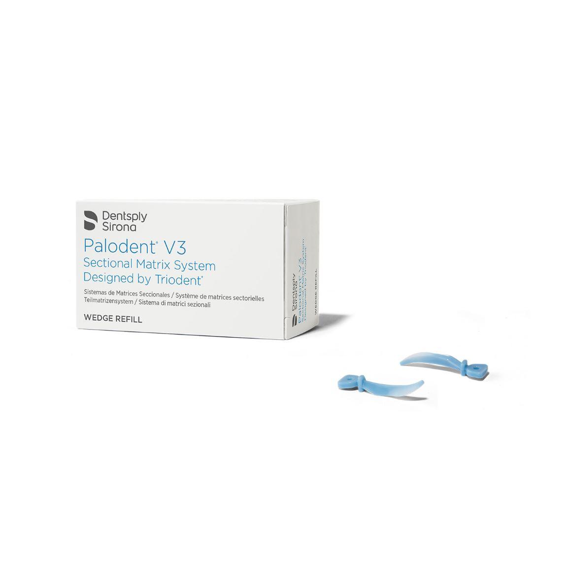 Palodent V3 / Палодент B3 / клини блакитні, середні М (50 шт), Dentsply