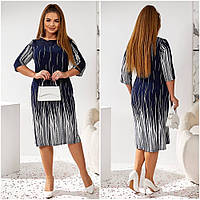 Элегантное батальное платье миди из ткани масло комфорт и женственность в одном образе