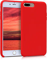 Чохол для iPhone 7 Plus / iPhone 8 Plus - Cиліконовий з мікрофіброю, Red (14)