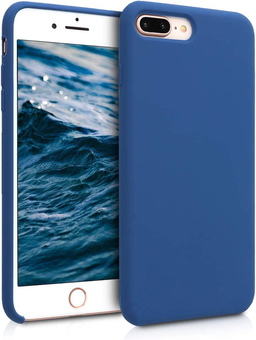 Чохол для iPhone 7 Plus / iPhone 8 Plus - Cиліконовий з мікрофіброю, Navy blue (20)