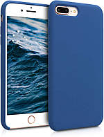 Чохол для iPhone 7 Plus / iPhone 8 Plus - Cиліконовий з мікрофіброю, Navy blue (20)