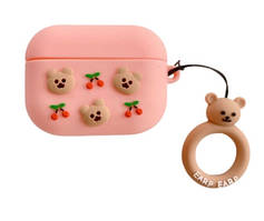 Чохол для AirPods Pro 2/1 - Bear & Cherry, силіконовий