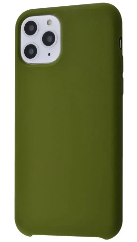 Чохол для iPhone 11 Pro - Cиліконовий з мікрофіброю, Army Green (45)